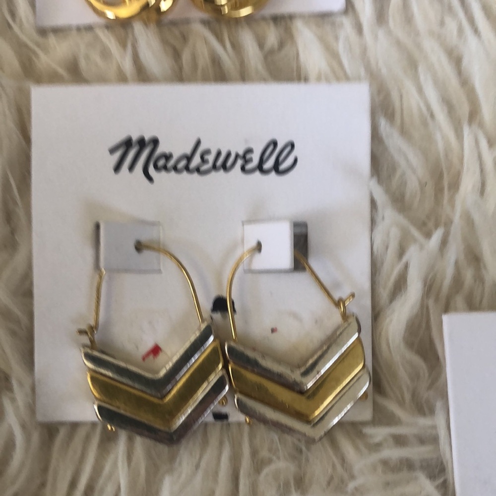Madewell Jewelry Bundle 6 pairs of earrings NWT - Picture 5 of 9